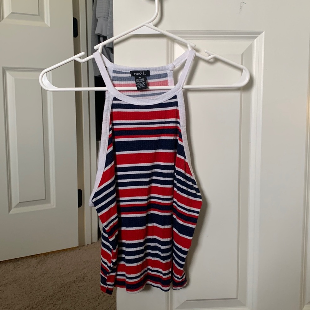 M red, white, and blue tank top from rue21.